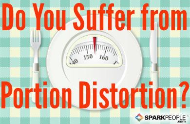 What are some guidelines to serving correctly sized food portions?