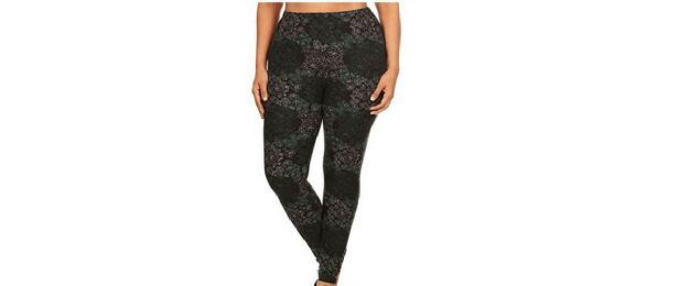 ZERDOCEAN WOMEN'S PLUS Size Lightweight Printed Capri Leggings for